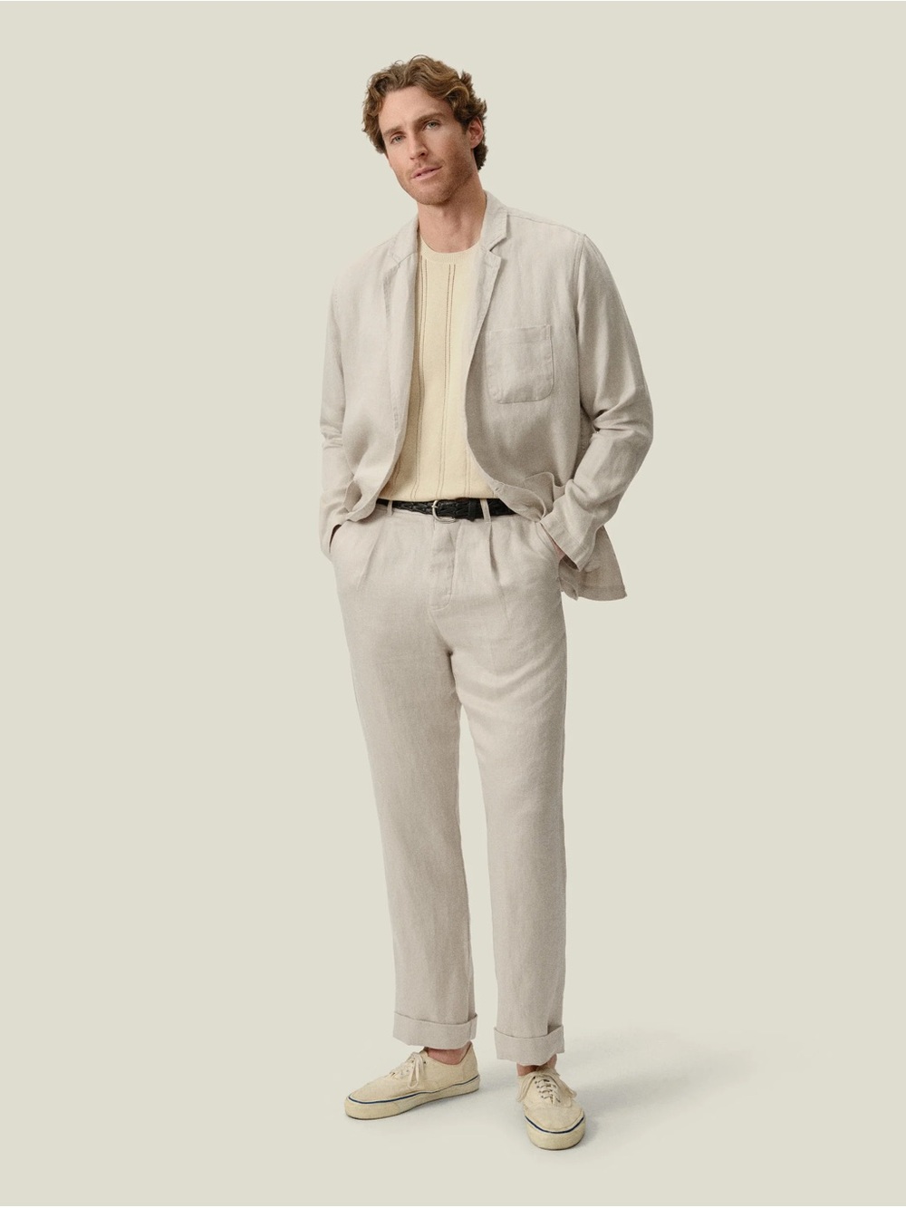 Alex Crane Alta Trousers in Bone